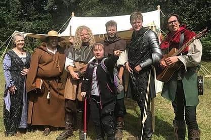 Fun at the Robin Hood Festival in Sherwood Forest for this Adventure Service youngster.
