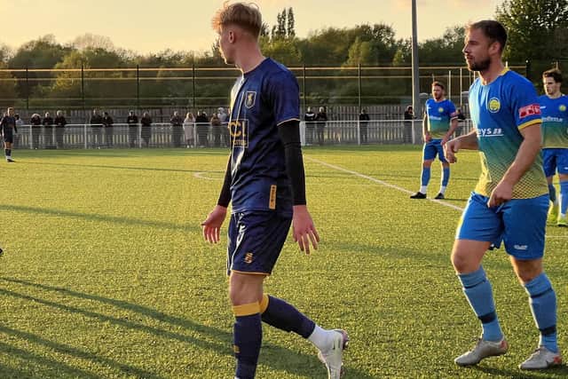 Action from the Notts FA Senior Cup final