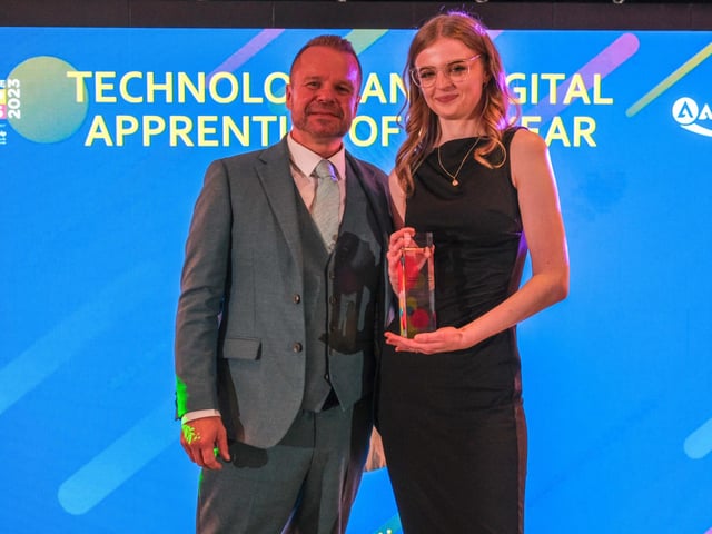 The Technology and Digital Apprentice Award went to Hannah Jones