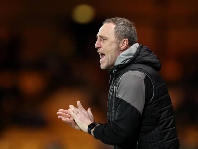 Andy Crosby, manager of Port Vale (Photo by Lewis Storey/Getty Images)