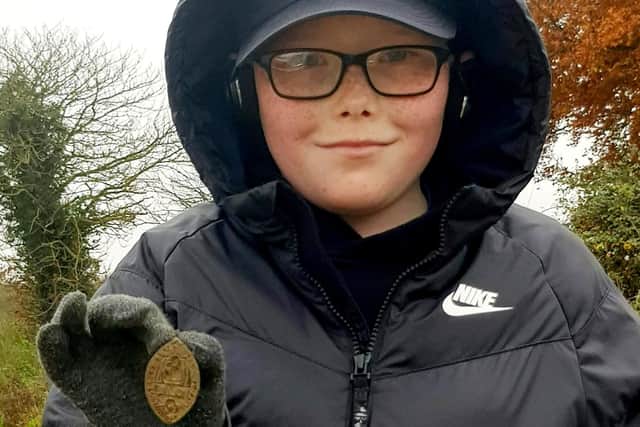 George Henderson with his find.