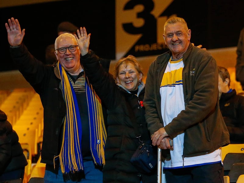Mansfield Town fans ahead of the 3-1 defeat at Port Vale.