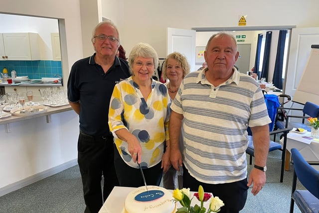 Friends of Warsop Vale celebrate the opening of The Centre on West Street.