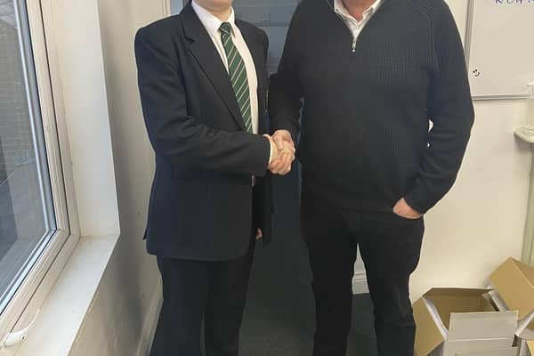 Ashfield Youth MP, Charlie Simpson pictured with Reform UK MP Lee Anderson.