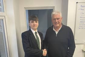 Ashfield Youth MP, Charlie Simpson pictured with Reform UK MP Lee Anderson.