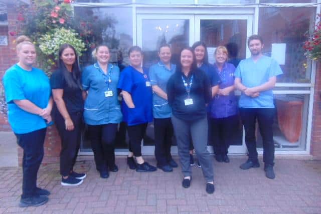 Staff at Sutton Court Residential Home.