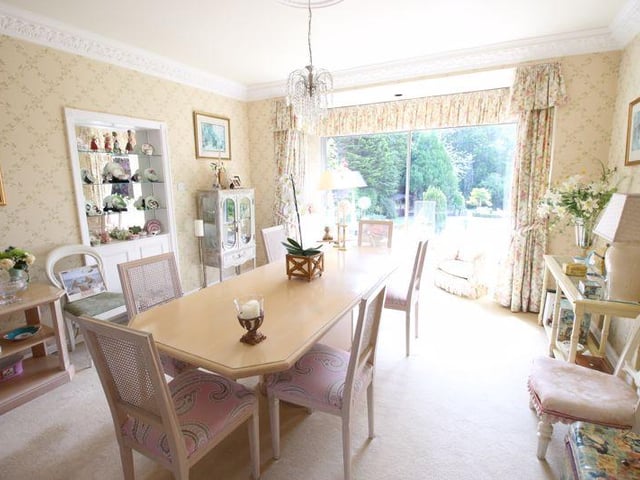 The dining room.