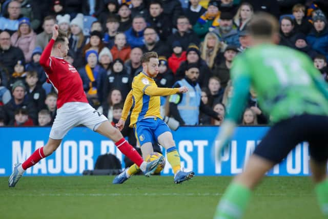 Action during the Sky Bet League 2 match against Crewe Alexandra at the One Call Stadium, 06 Jan 2024, Photo credit Chris & Jeanette Holloway / The Bigger Picture.media