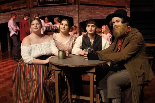Students taking part in the production