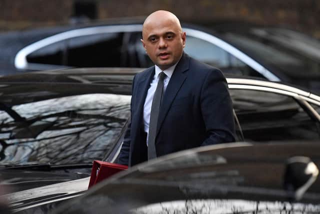 Health Secretary Sajid Javid.