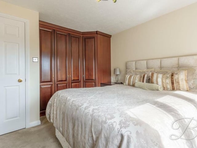 Sturdy fitted wardrobes are also an important feature of the third bedroom.