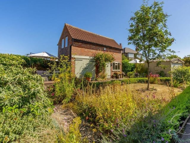 A view of the sizeable garden.