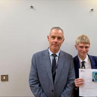 Mansfield Woodhouse student who helped save neighbour's life recognised for his quick thinking actions
