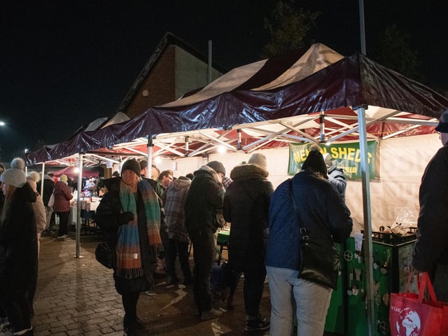 Community groups also had stalls on the market, all selling unique Christmas gifts