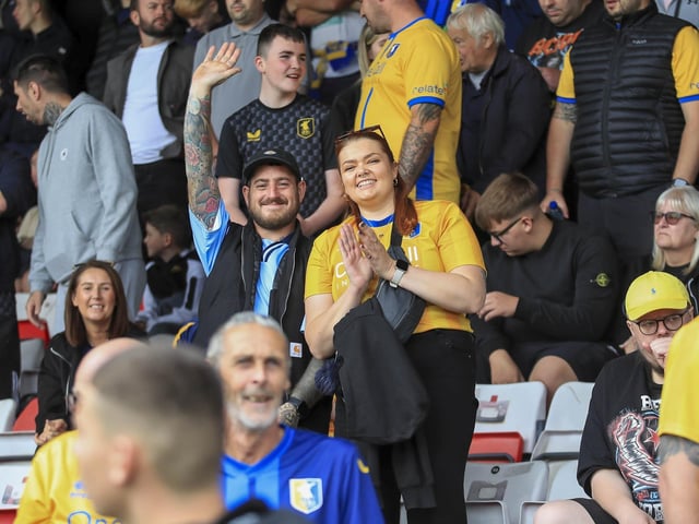 Nathan Moriah-Welsh scored eight minutes from time to rescue a point for Mansfield Town.