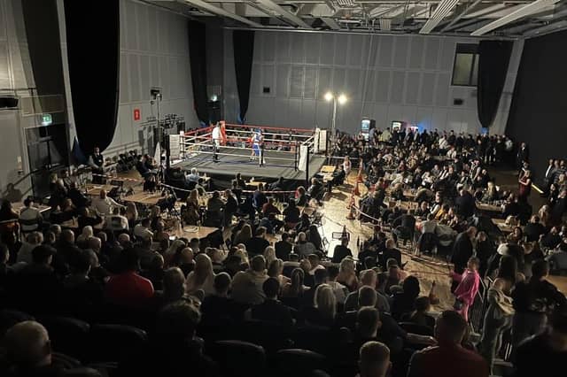A large crowd gathered for the event at Kirkby Leisure Centre