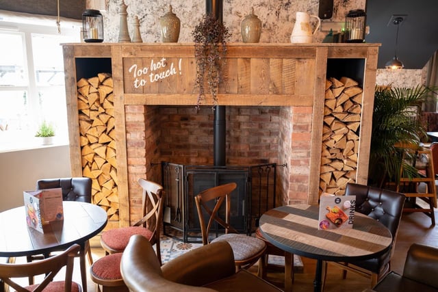 The pub now has a new log fire sitting area, where families can relax and enjoy a selection of food and drink in a cosy setting.