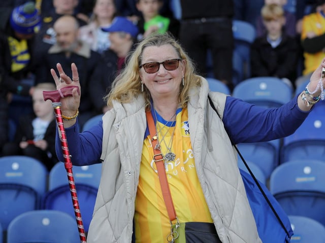 Stags fans at the Stevenage game.