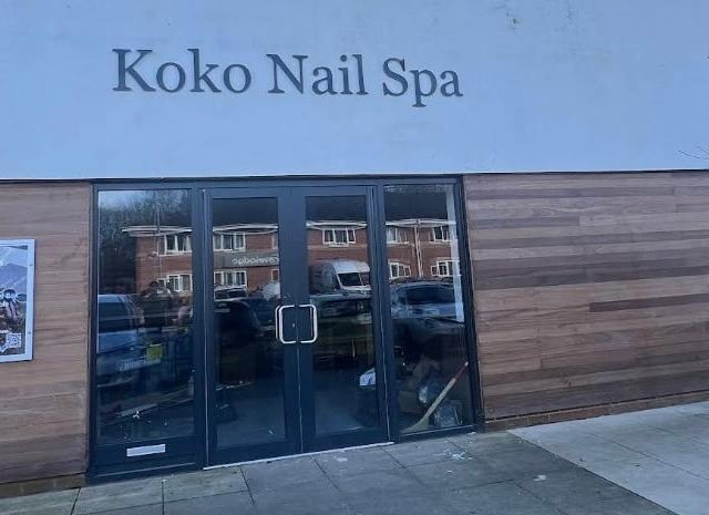 Koko Nail Spa, Lakeside View, Sutton-in-Ashfield NG17 4NU: Nail Enhancements: BIAB (Builder Gel), Acrylics, Shellac/Gel Polish, Gel X. Signature Pedicures: Signature Deluxe includes a warm neck pillow, sea salt bath, callus removal, scrub, and a 5-minute massage. Milk and Honey: Adds hot stones and a seven-minute massage using vitamin D milk and honey scrub. DND Deluxe. Rated: 4.8 (578)