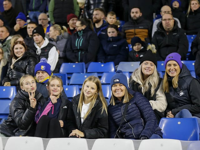 Stags fans during the Emirates FA Cup Second Round match against Sheffield Wednesday at Hillsborough.