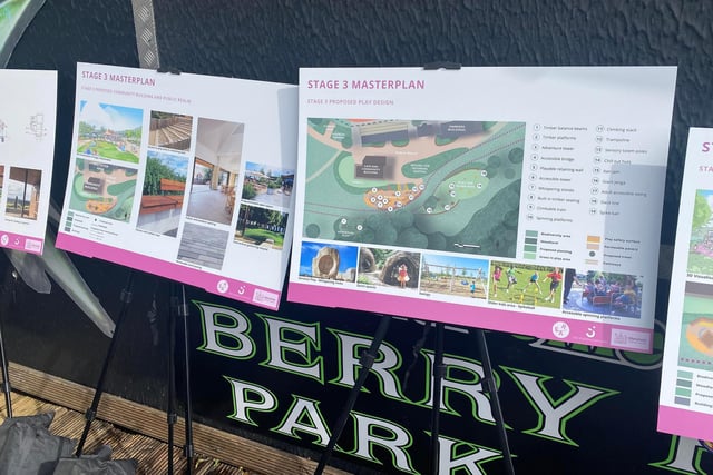 The plans were displayed at Berry Hill Park for the public to see