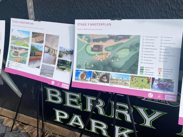 The plans were displayed at Berry Hill Park for the public to see