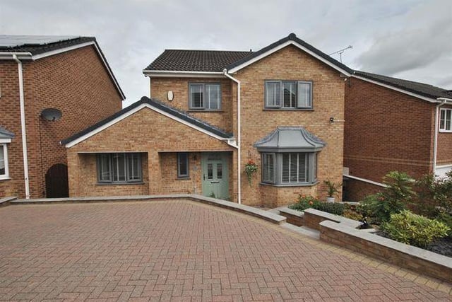 This four bedroom house has been refurbished throughout and has landscaped gardens. Marketed by Hunters, 01246 920989.