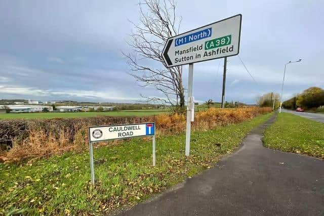The plans are for land off Caudwell Road.