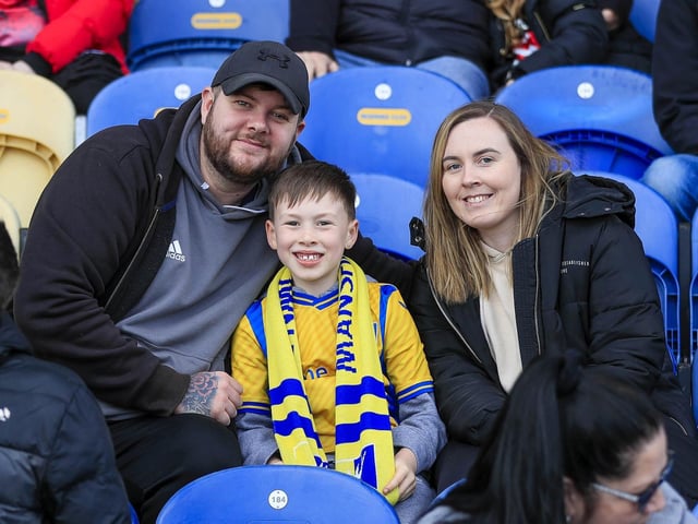 Mansfield Town fans ahead of kick-off at the weekend.