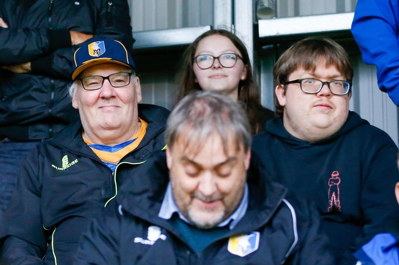 Stags fans who made the trip to Harrogate.
