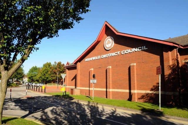 Ashfield District Council offices.