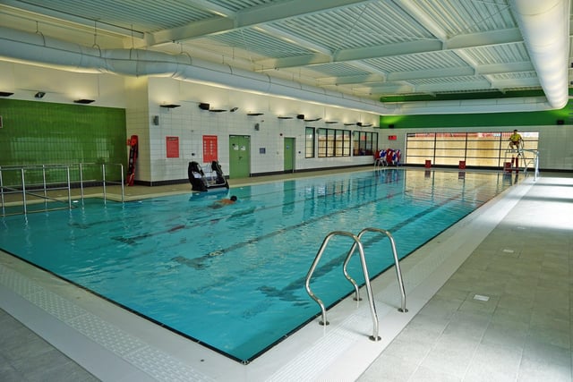 The flagship swimming pool.