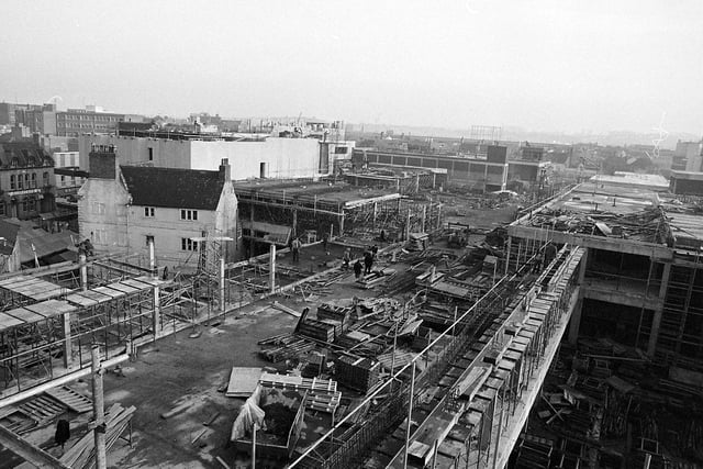 Construction well underway in the seventies