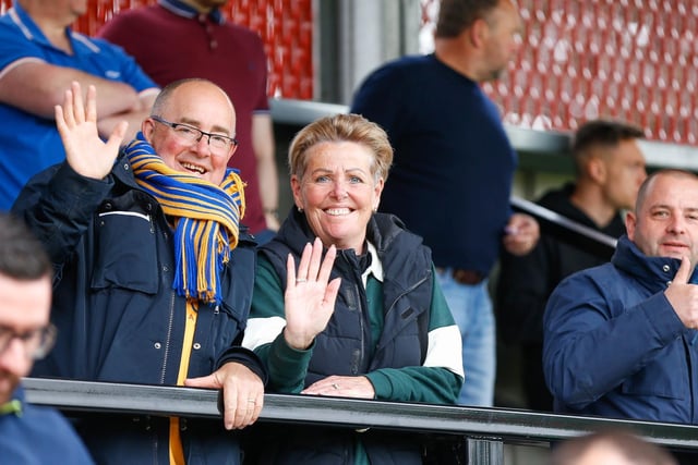 Stags fans watch the draw at Salford, who can you spot?