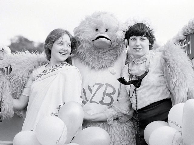 Fancy dress at an event in Mansfield in 1981.