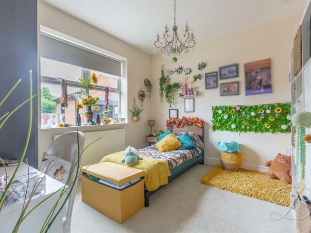 This is the most bright and colourful bedroom at the bungalow at present. It is ideal for a child.