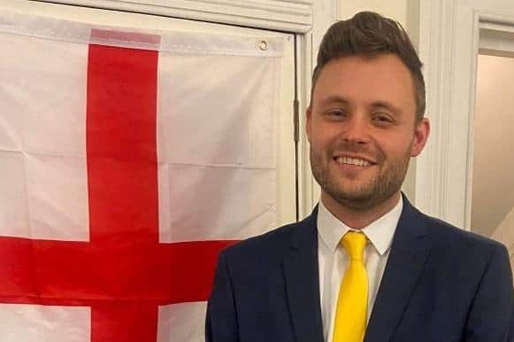 Coun Ben Bradley in Westminster.