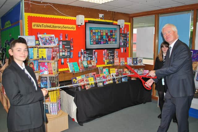 Ashfield School students with their new books