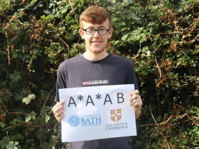 Hall Park Academy student Thomas Utley's superb grades in 2023 saw him earn a place at Cambridge.