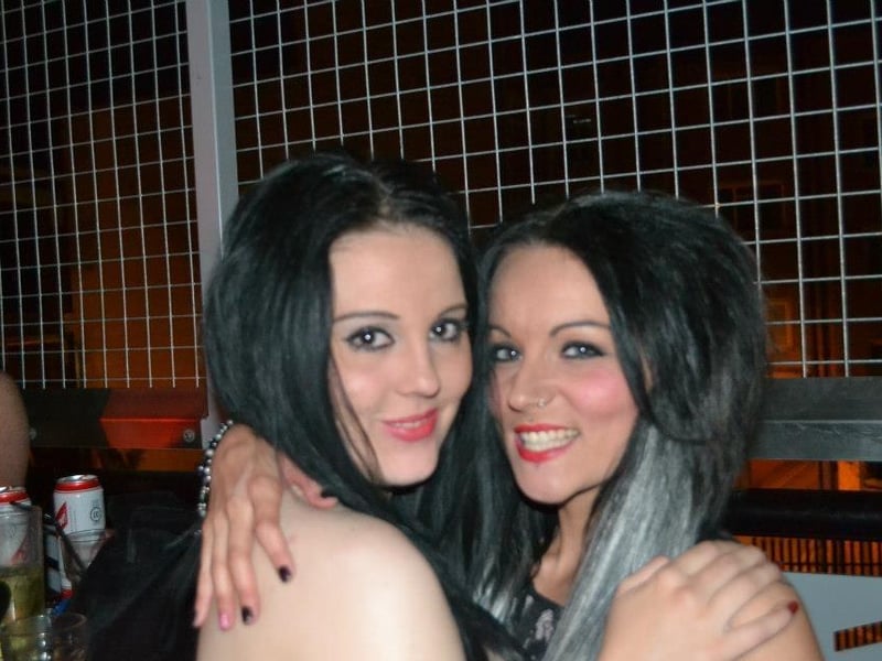 Posing with a friend