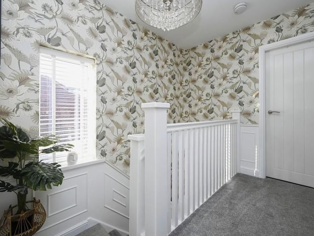 Time now to go upstairs, where you will be greeted by this lovely landing that leads to all three bedrooms. The window overlooks the side of the property.