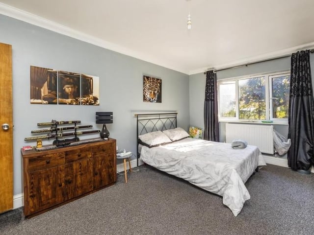 This bedroom is well presented, and offers plenty of comfort and warmth. The floor is carpeted and the window faces the front of the £475,000-plus house.