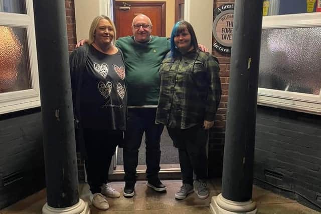 Louisa, Adam and Zoe Johnston who are taking over the Forest Tavern at Skegby