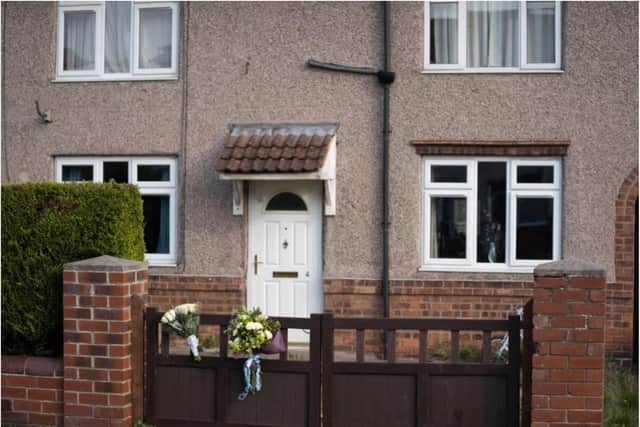 The house in Welfare Road, Woodlands where a newborn baby was savaged to death by a dog. (Photo: SWNS).