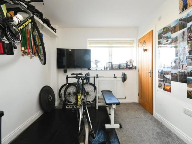 The third bedroom, also on the first floor, is such a versatile space that it could be used for storage, as a min-gym or as an office or study.