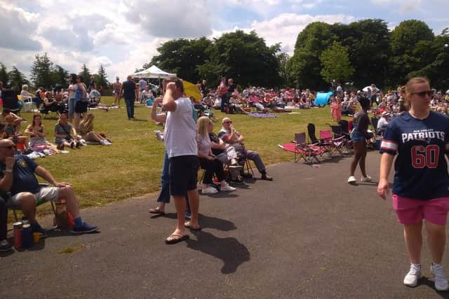 Sunshine helped to bring out the crowds at the Picnic in the Park.