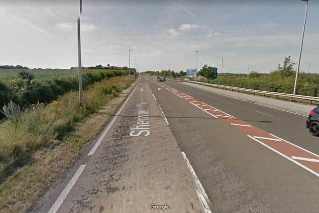 The A617 near Mansfield.