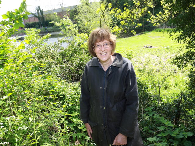 Quarry Lane Nature Reserve has been given a grant to help it more accessible including new footpaths and steps. Sarah Spurry from Maun Conservation Group is pictured where one of the new steps will be. Picture 2016