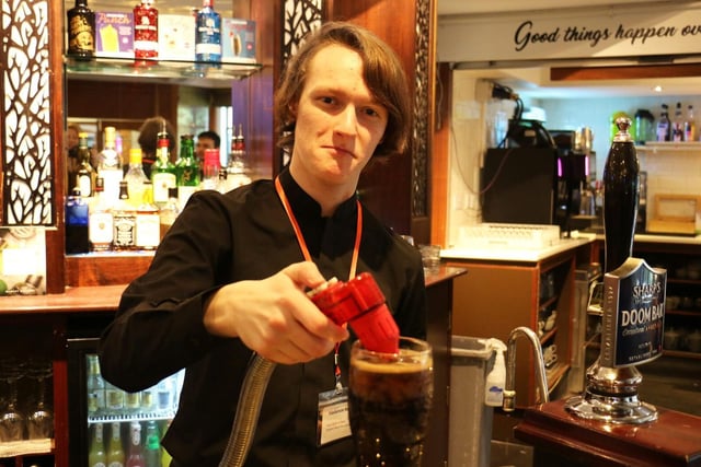 Mackenzie Bentley gained confidence serving drinks to guests in the bar areas