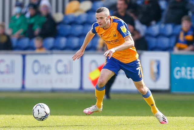 Mansfield Town midfielder Jamie Murphy - first goal for the club was a special moment on Saturday. Photo by Chris Holloway/The Bigger Picture.media.